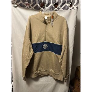 NWT Timberland Men's Cut and Sew Quarter Zip Jacket Size XXL Authentic Fit
